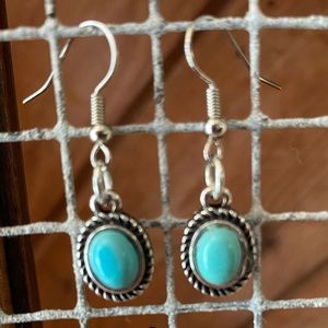 Small turquoise earrings